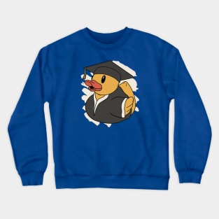 Cute Graduate Rubber Duckie // Cap and Gown Rubber Ducky Crewneck Sweatshirt